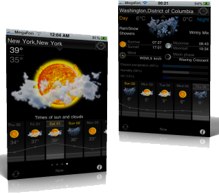 weather forecast for iPhone,iPod,iPad,iOS 4,iOS 5